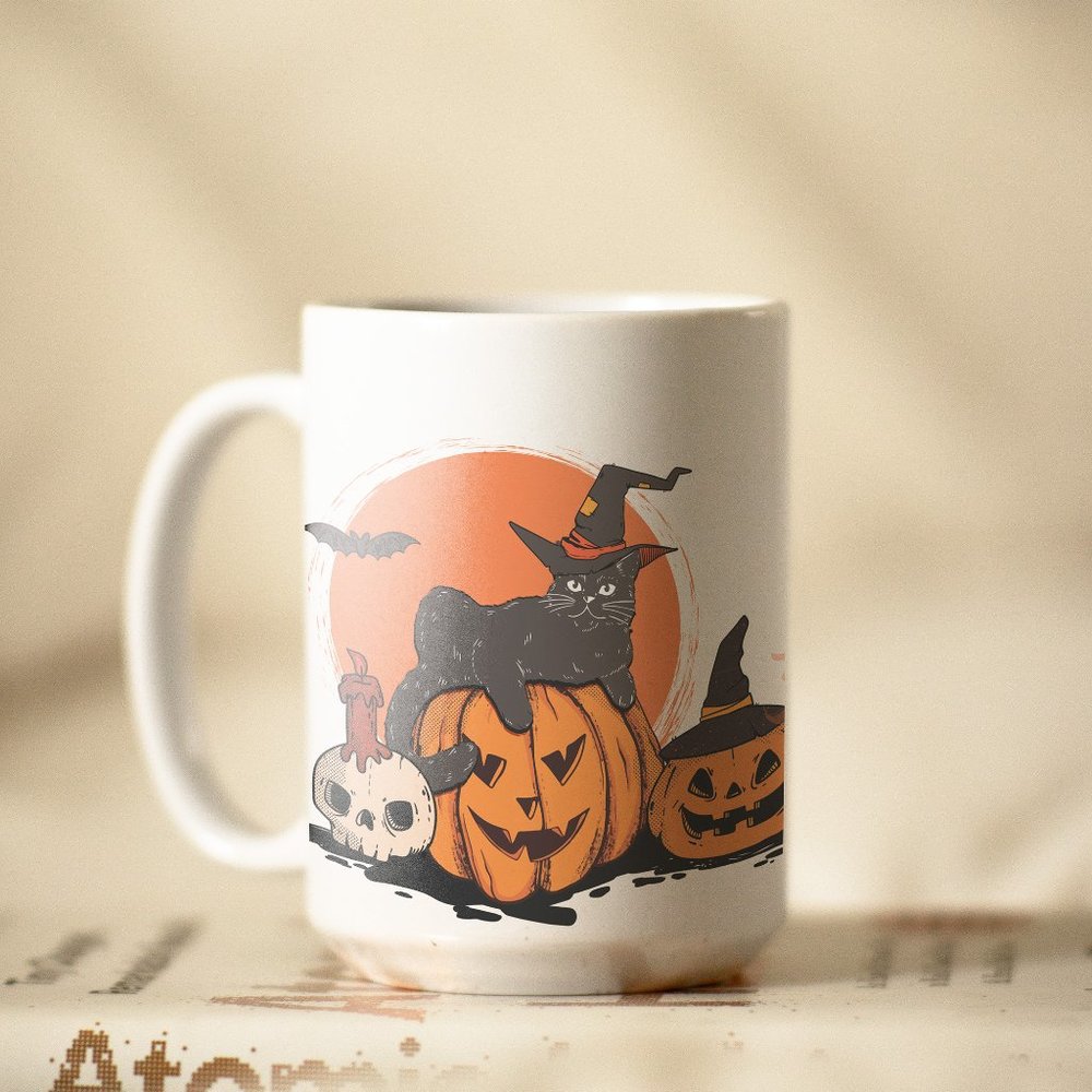 Halloween Be Spooky Coffee Mug. Halloween Coffee Cup. 15oz Ceramic Mug.